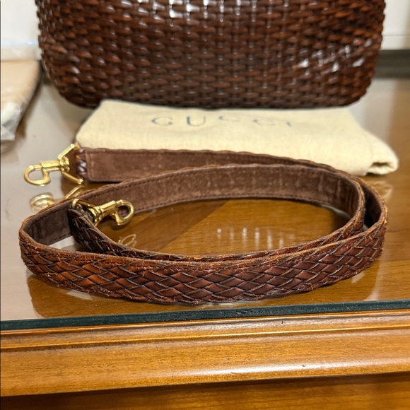 Gucci Rare Woven Leather 2 Way Bag - Picture 6 of 15